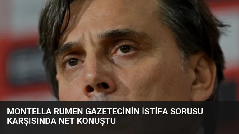 Montella Rumen Gazetecinin İstifa Sorusu Karşısında Net Konuştu