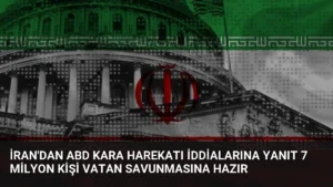 İran'dan ABD Kara Harekatı İddialarına Yanıt 7 Milyon Kişi Vatan Savunmasına Hazır