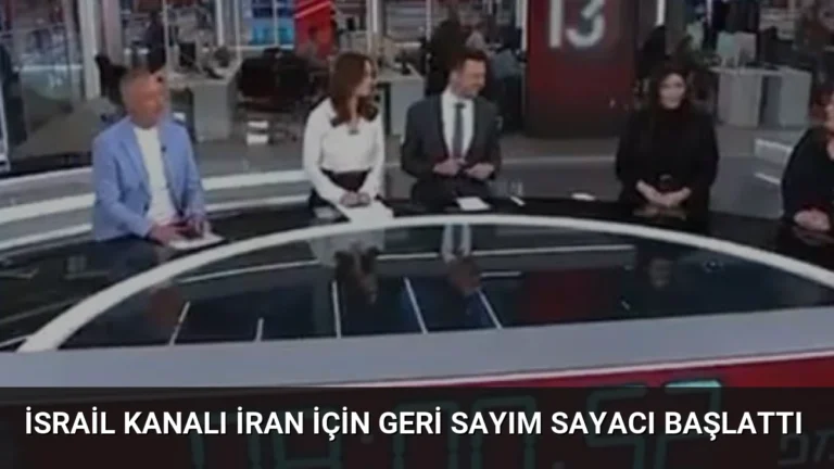 İsrail Kanalı İran İçin Geri Sayım Sayacı Başlattı