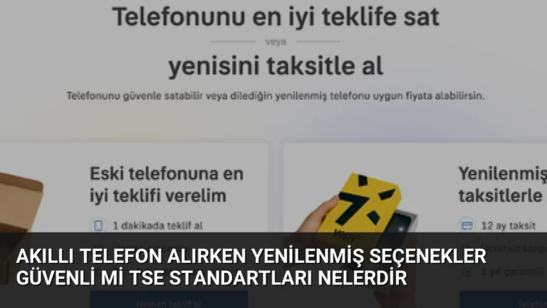 Akıllı Telefon Alırken Yenilenmiş Seçenekler Güvenli mi TSE Standartları Nelerdir