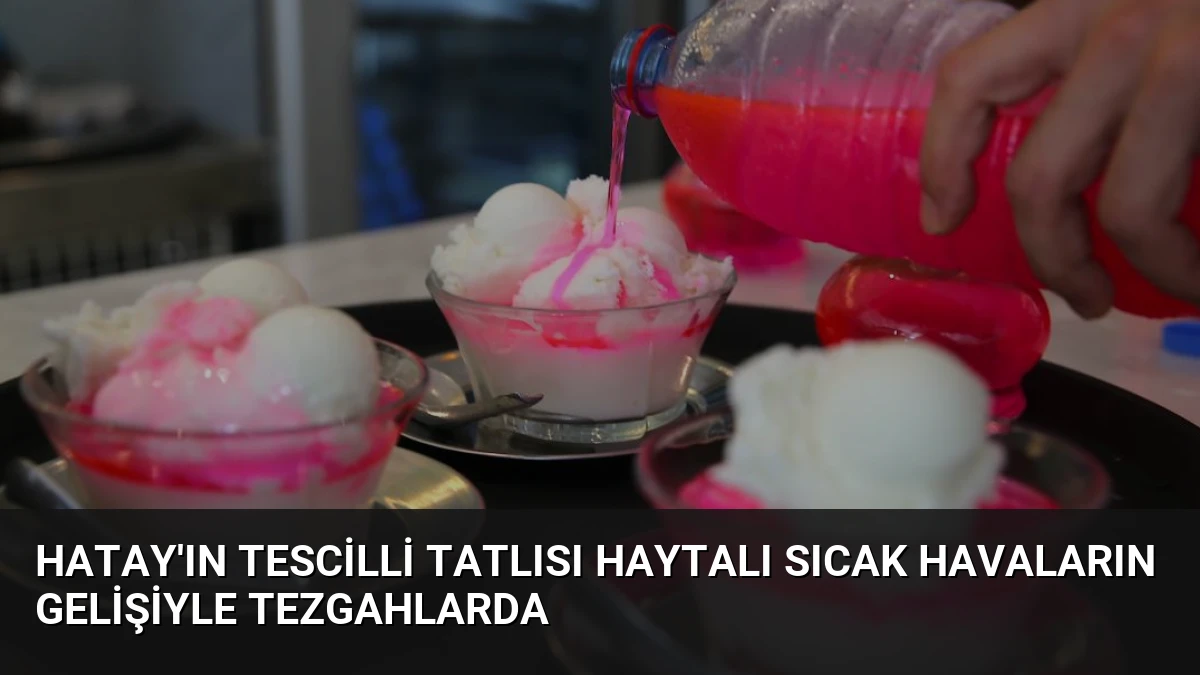 Hatay’ın Tescilli Tatlısı Haytalı Sıcak Havaların Gelişiyle Tezgahlarda