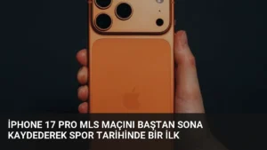 iPhone 17 Pro MLS Maçını Baştan Sona Kaydederek Spor Tarihinde Bir İlk