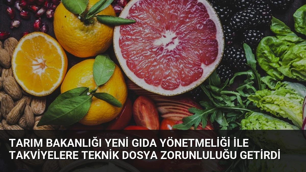 Tarım Bakanlığı Yeni Gıda Yönetmeliği İle Takviyelere Teknik Dosya Zorunluluğu Getirdi