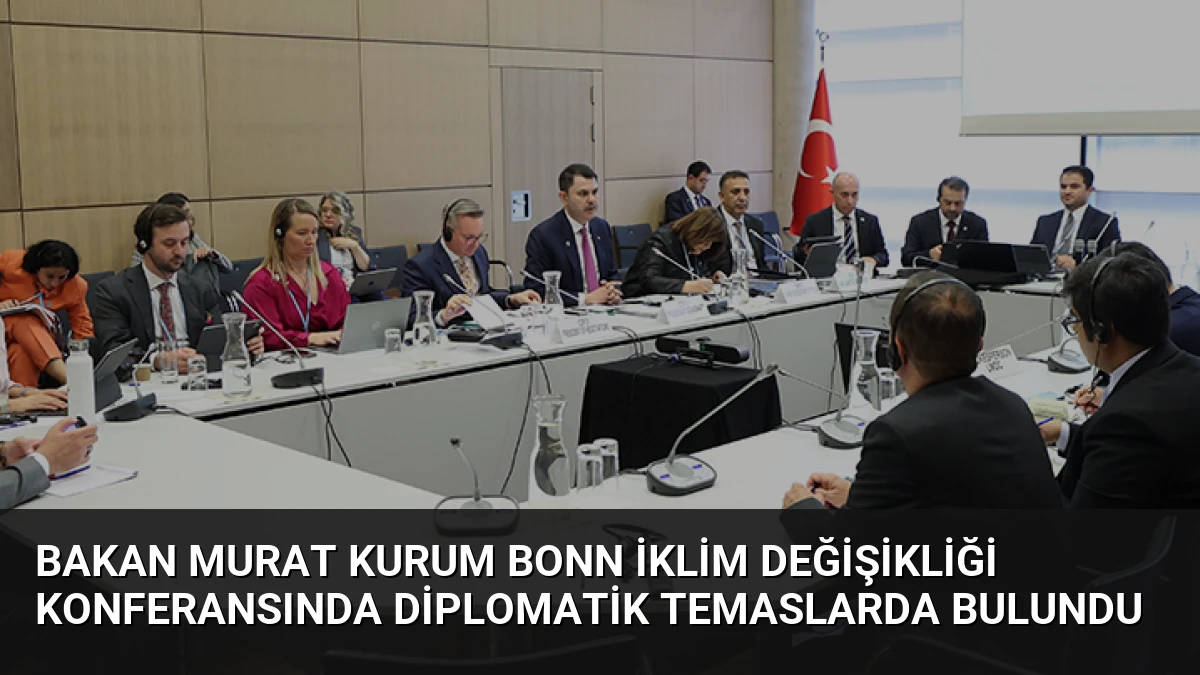 Bakan Murat Kurum Bonn İklim Değişikliği Konferansında Diplomatik Temaslarda Bulundu
