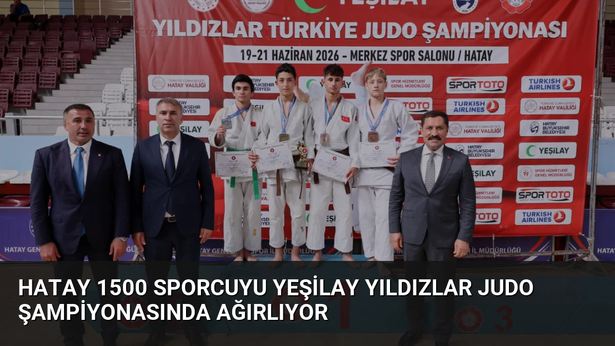 Hatay 1500 Sporcuyu Yeşilay Yıldızlar Judo Şampiyonasında Ağırlıyor