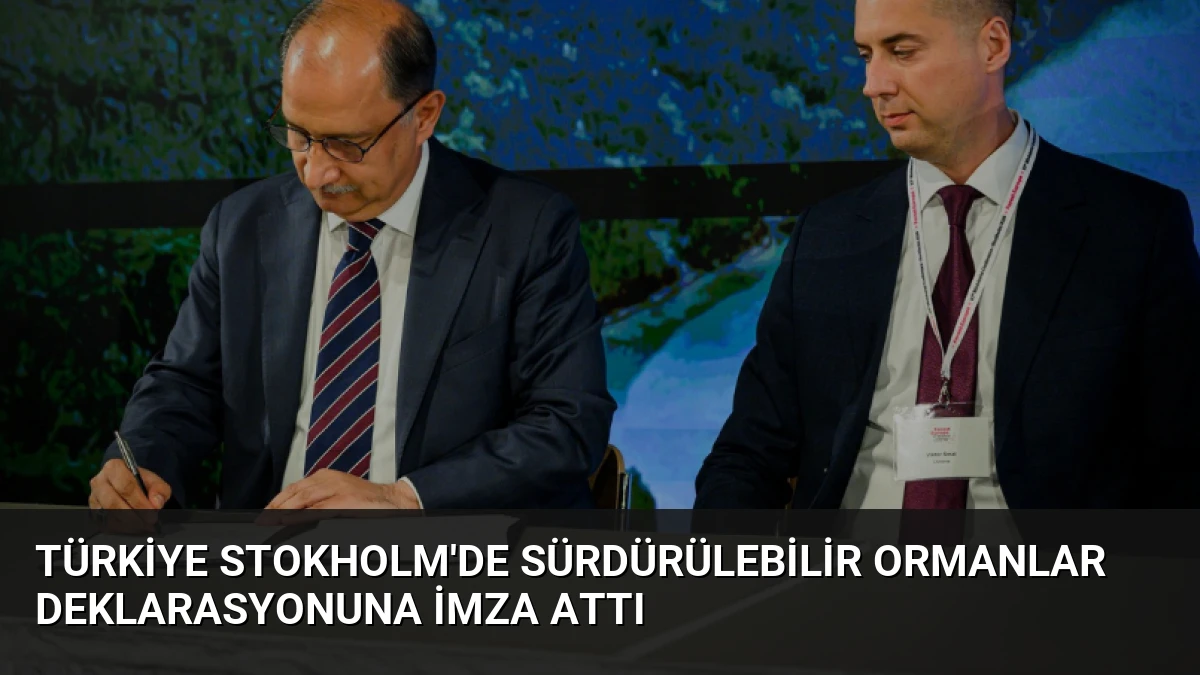 Türkiye Stokholm’de Sürdürülebilir Ormanlar Deklarasyonuna İmza Attı