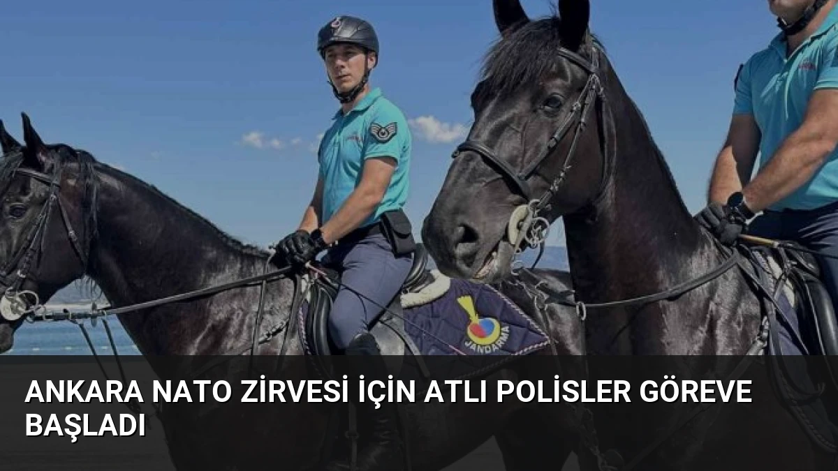 Ankara NATO Zirvesi İçin Atlı Polisler Göreve Başladı