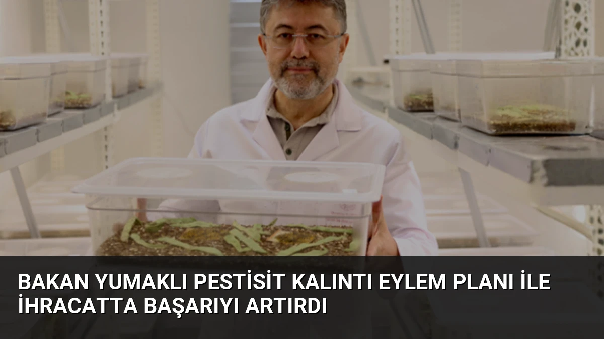 Bakan Yumaklı Pestisit Kalıntı Eylem Planı ile İhracatta Başarıyı Artırdı