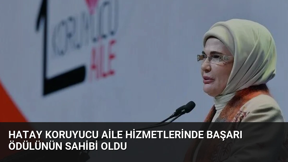 Hatay Koruyucu Aile Hizmetlerinde Başarı Ödülünün Sahibi Oldu