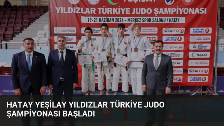 Hatay Yeşilay Yıldızlar Türkiye Judo Şampiyonası Başladı