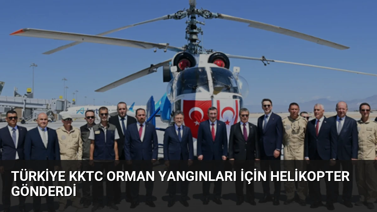 Türkiye KKTC Orman Yangınları İçin Helikopter Gönderdi