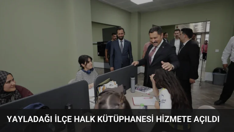 Yayladağı İlçe Halk Kütüphanesi Hizmete Açıldı