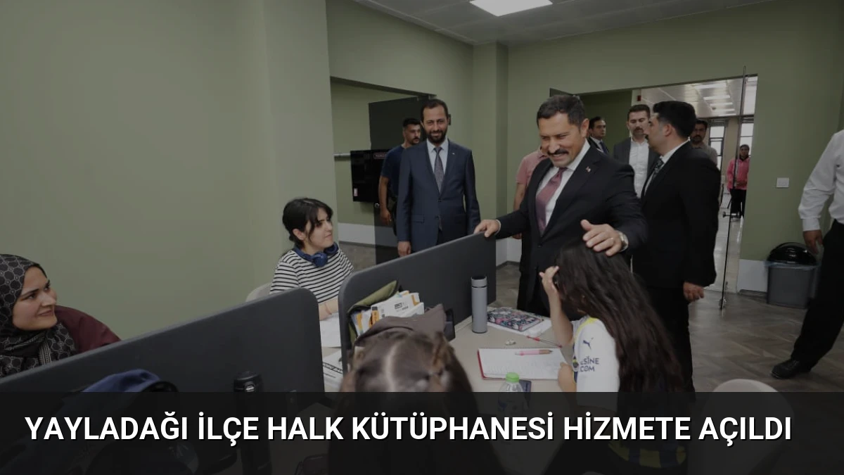 Yayladağı İlçe Halk Kütüphanesi Hizmete Açıldı