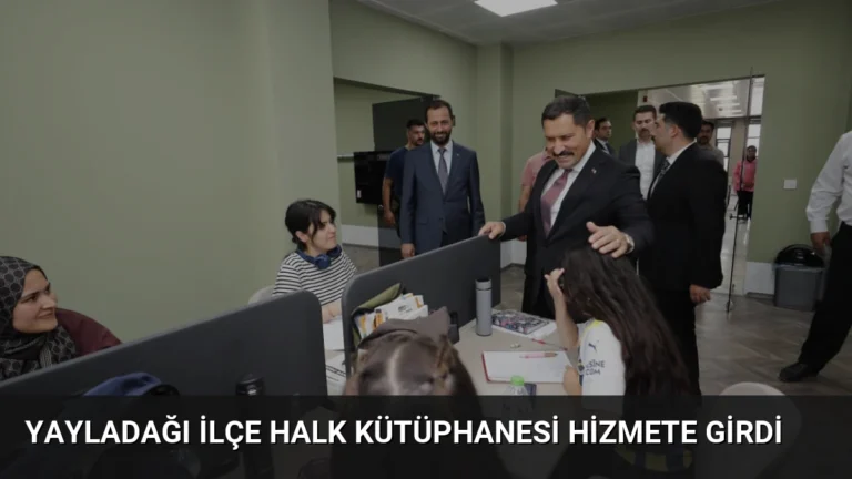 Yayladağı İlçe Halk Kütüphanesi Hizmete Girdi