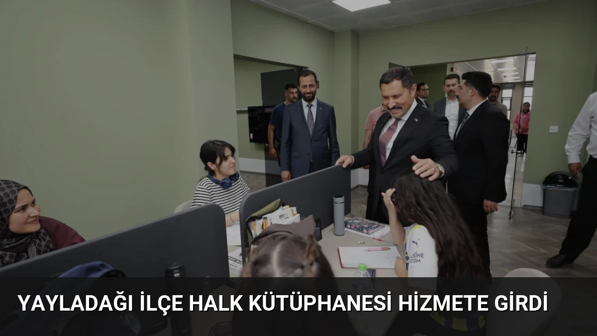 Yayladağı İlçe Halk Kütüphanesi Hizmete Girdi