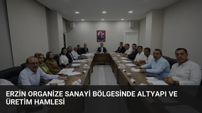 Erzin Organize Sanayi Bölgesinde Altyapı ve Üretim Hamlesi