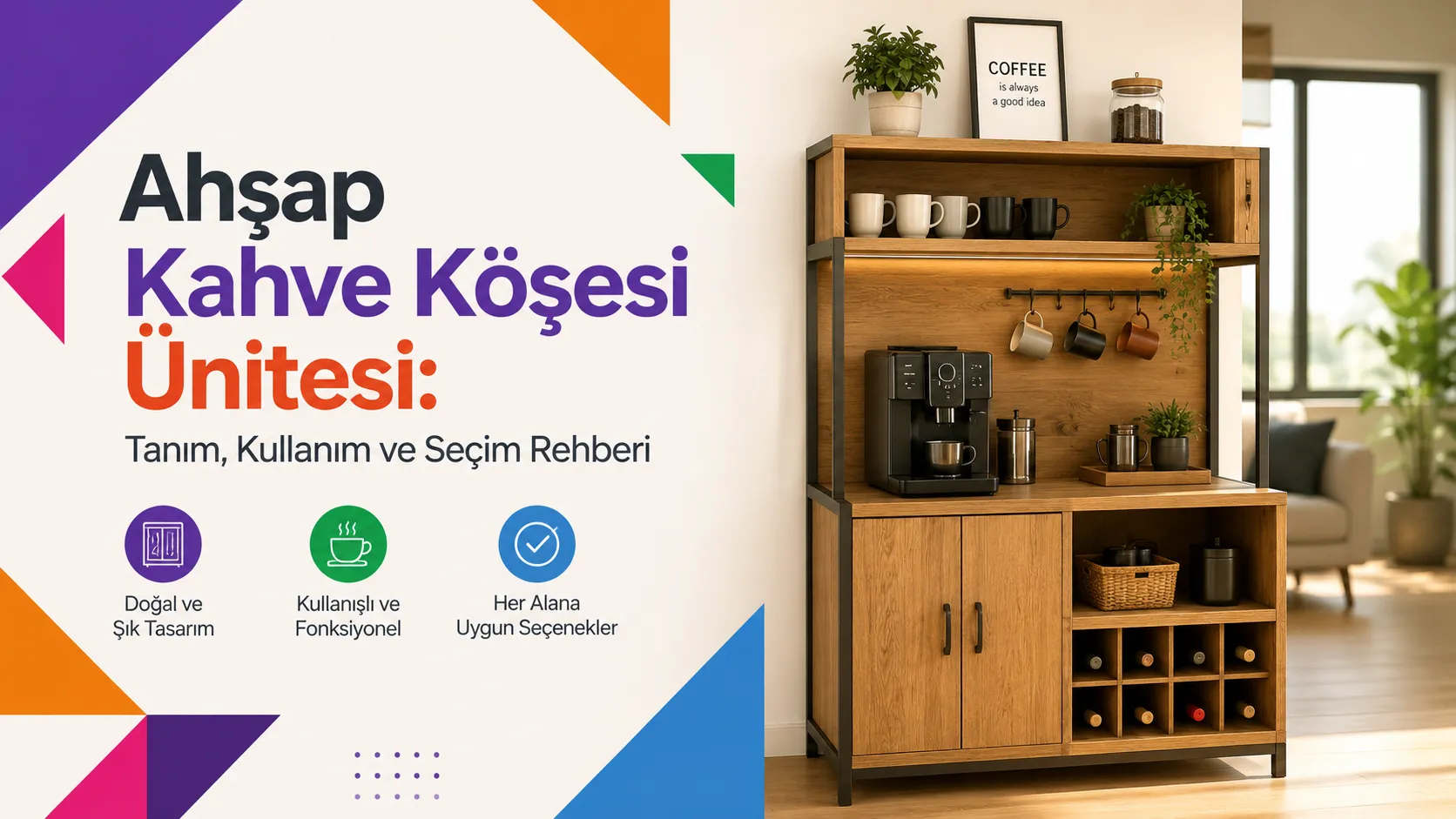 Ahşap Kahve Köşesi Ünitesi: Tanım, Kullanım ve Seçim Rehberi