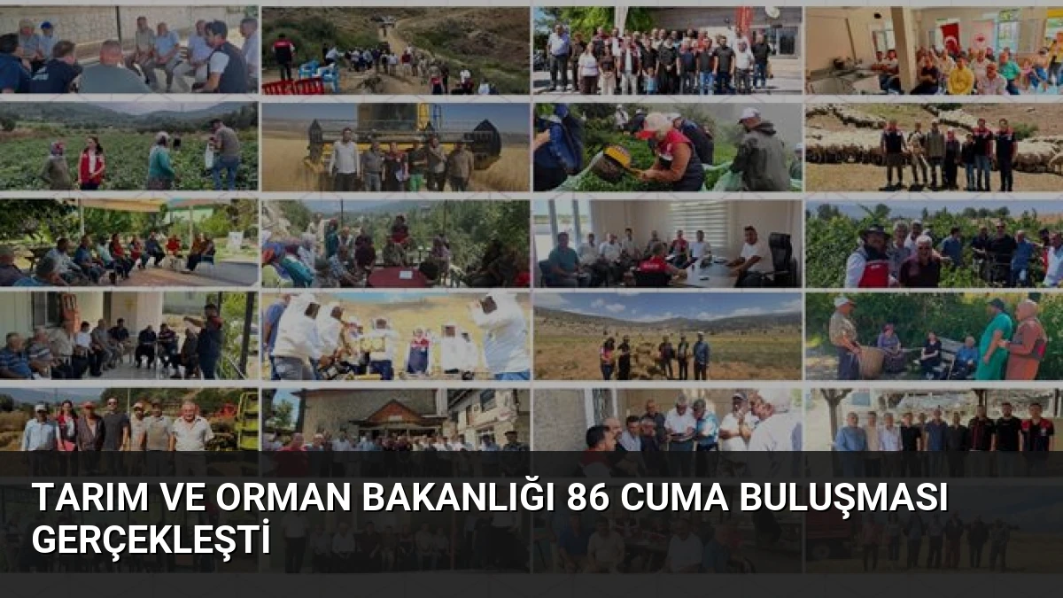 Tarım ve Orman Bakanlığı 86 Cuma Buluşması Gerçekleşti