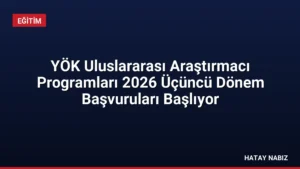 YÖK Uluslararası Araştırmacı Programları 2026 Üçüncü Dönem Başvuruları Başlıyor