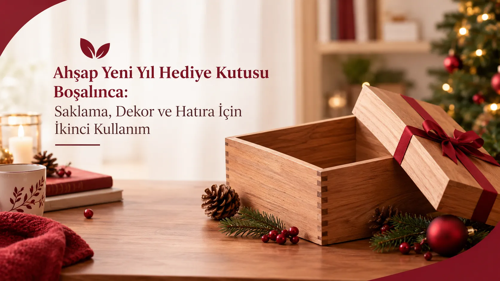 Ahşap Yeni Yıl Hediye Kutusu Boşalınca: Saklama, Dekor ve Hatıra İçin İkinci Kullanım