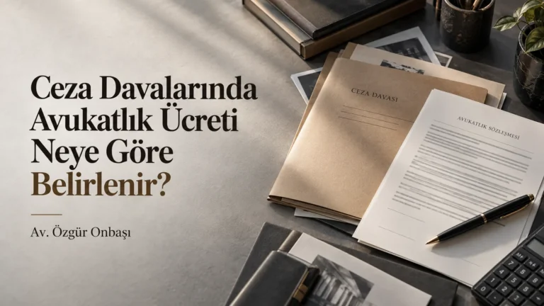 Ceza Davalarında Avukatlık Ücreti Neye Göre Belirlenir?