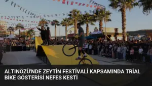 Altınözü’nde Zeytin Festivali Kapsamında Trial Bike Gösterisi Nefes Kesti