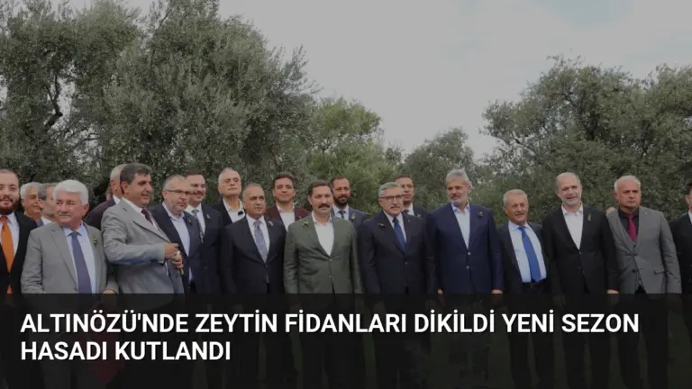 Altınözü’nde Zeytin Fidanları Dikildi Yeni Sezon Hasadı Kutlandı