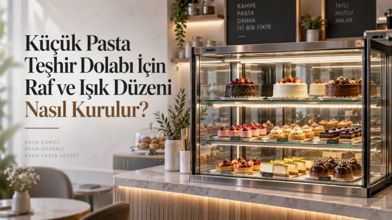 Küçük Pasta Teşhir Dolabı İçin Raf ve Işık Düzeni Nasıl Kurulur?