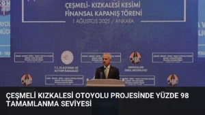 Çeşmeli Kızkalesi Otoyolu Projesinde Yüzde 98 Tamamlanma Seviyesi