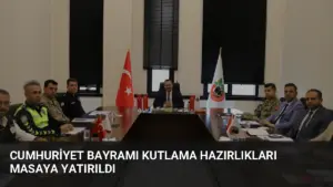 Cumhuriyet Bayramı Kutlama Hazırlıkları Masaya Yatırıldı