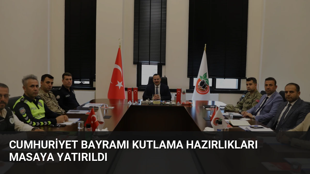 Cumhuriyet Bayramı Kutlama Hazırlıkları Masaya Yatırıldı