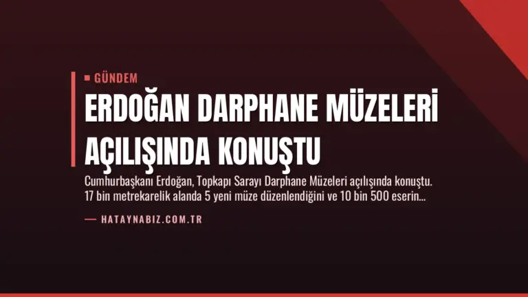 Erdoğan Darphane Müzeleri Açılışında Konuştu