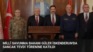 Millî Savunma Bakanı Güler İskenderun'da Sancak Tevdi Törenine Katıldı