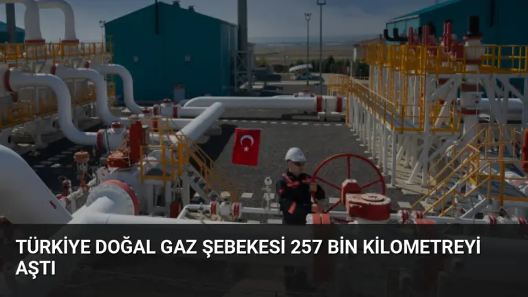 Türkiye Doğal Gaz Şebekesi 257 Bin Kilometreyi Aştı